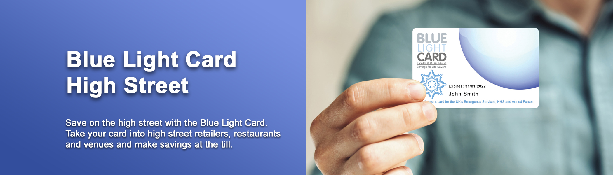 to Blue Light Card
