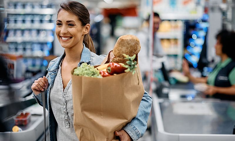 Woman at the supermarket