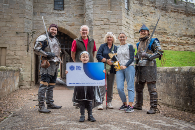 Blue Light Card members outside Warwick Castle