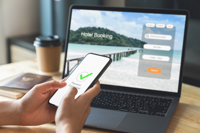 Payment confirmation for hotel booking