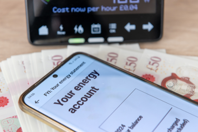 Energy statement on phone