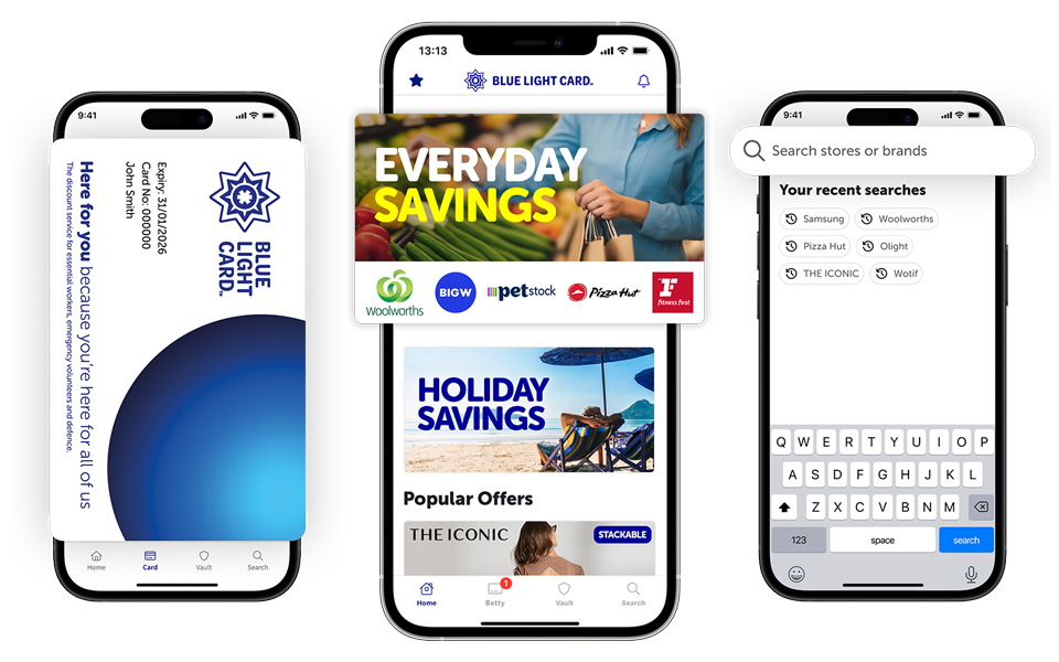 Blue Light Card App