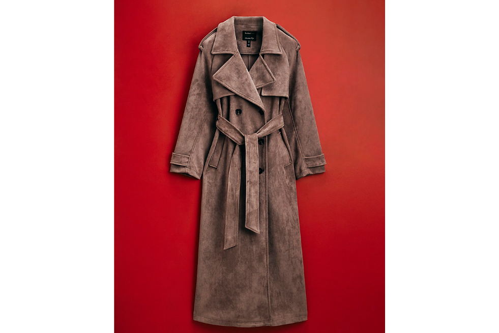 Light brown trench coat