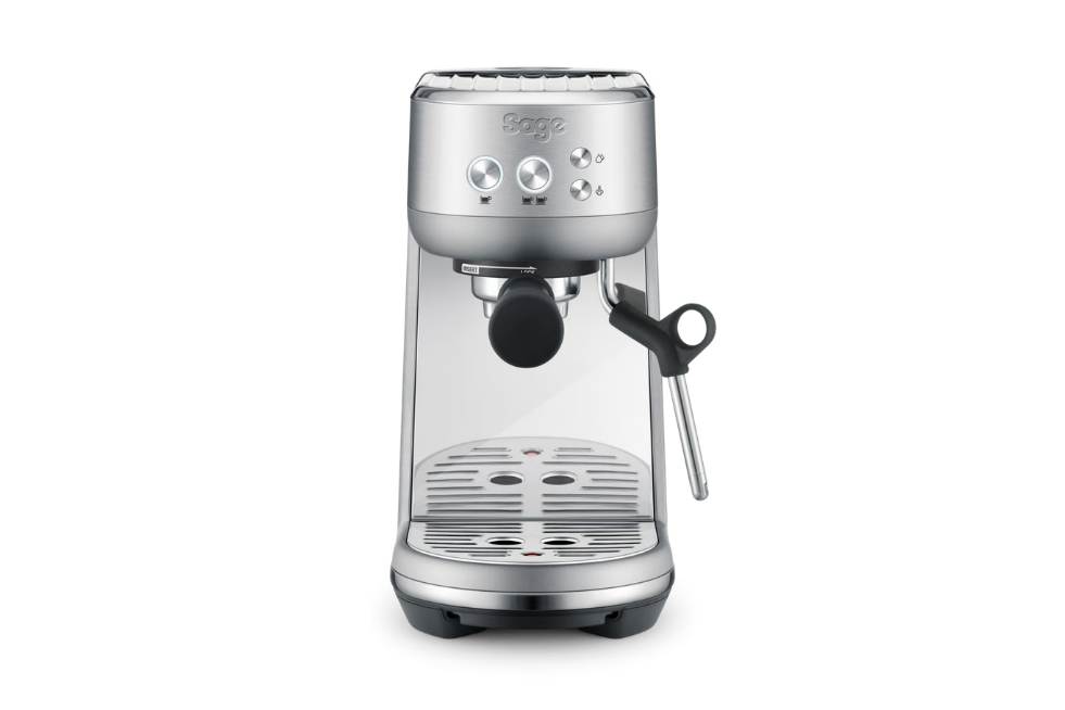 Silver coffee machine