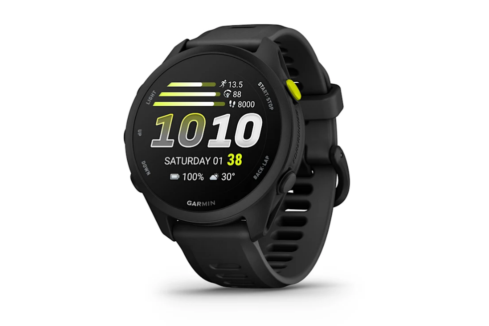 Black Garmin watch