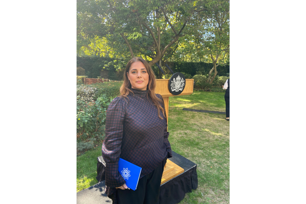 PR Manager Sophie Beckingham at No10 garden