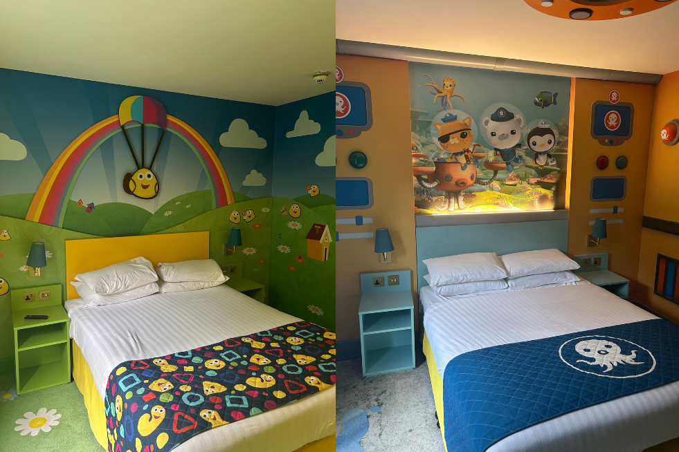 Bugbies and Octonauts room at CBeebies Land Hotel