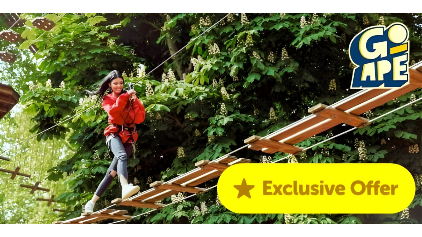 Go Ape Blue Light Card discounts banner 