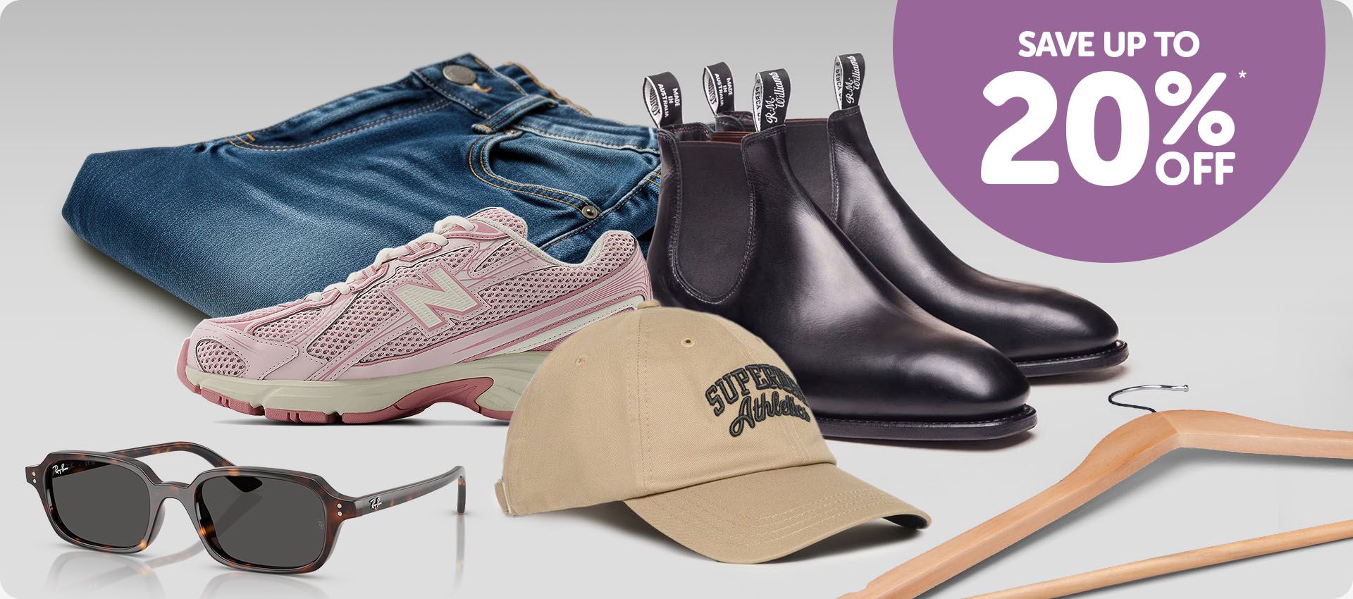 Save up to 20% off fashion