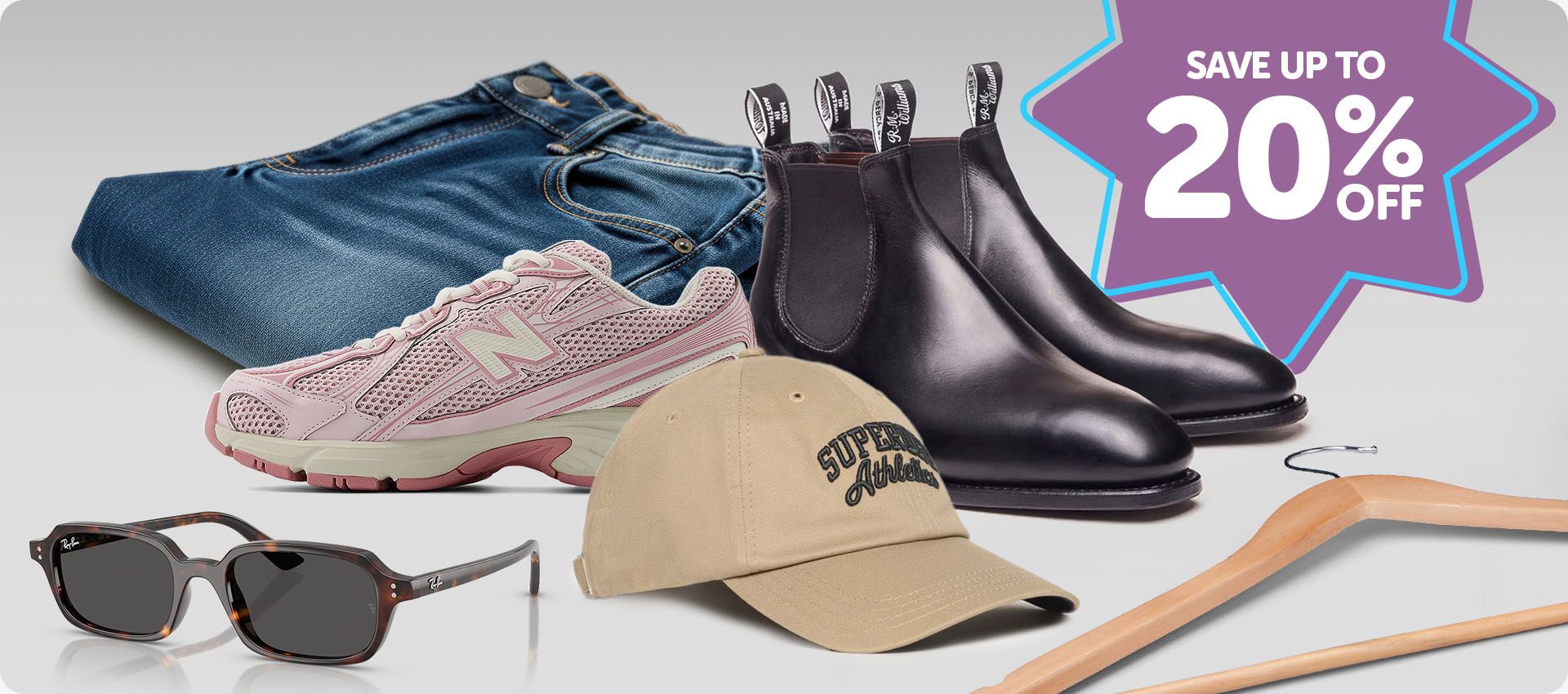 Save up to 20% off fashion