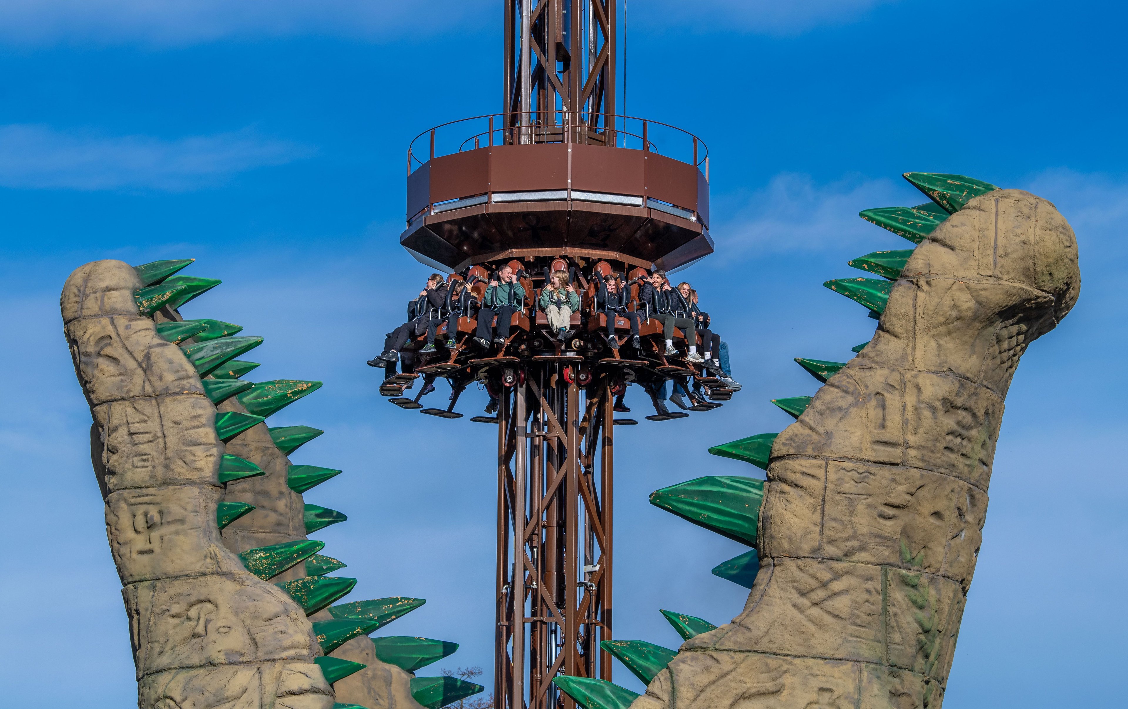 Blue Light Card members on a rollercoaster ride