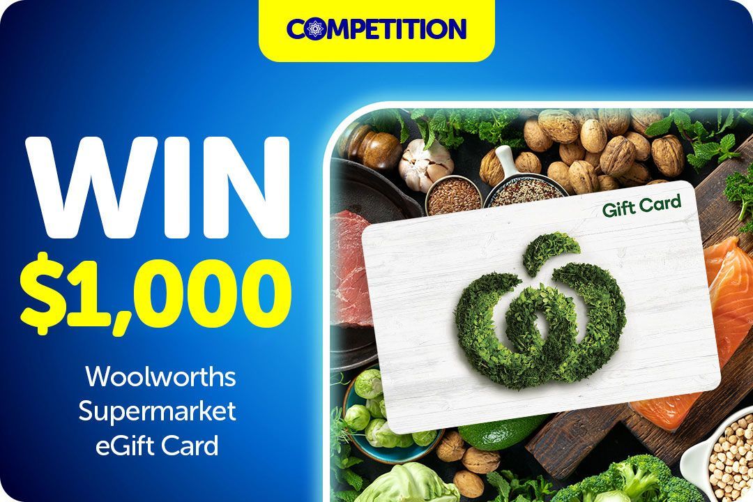 Win $1,000 Woolworths Supermarket eGift