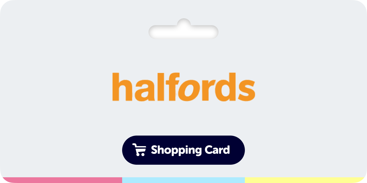 halfords gift Card banner