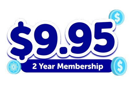 $9.95 for a 2 year Blue Light Card membership