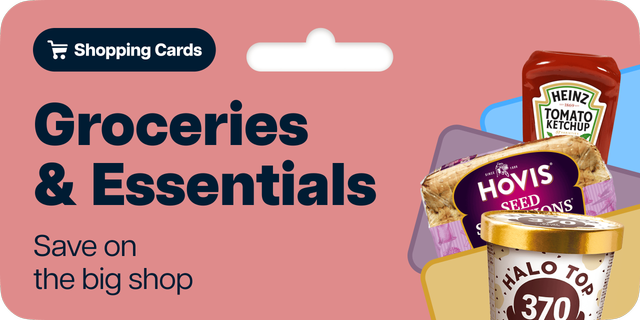 Groceries and essentials shopping cards