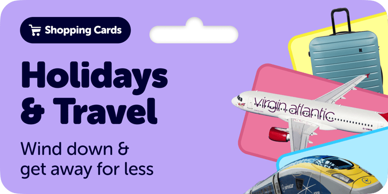 Holidays and travel shopping cards
