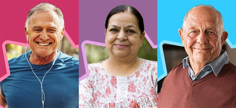 Retired social care workers smiling. Discounts for retired social workers