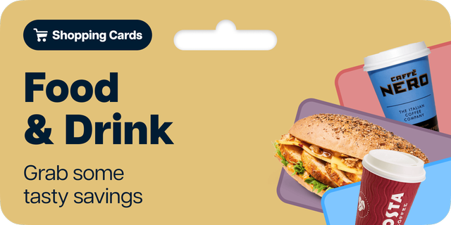 Food and drink shopping cards